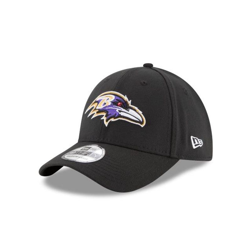 NFL Baltimore Ravens Team Classic 39Thirty Stretch Fit (BXY4675) - Black New Era Caps